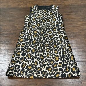 J. Crew Women's Animal Print Sleeveless Dress Size 00P